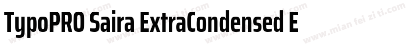 TypoPRO Saira ExtraCondensed ExtraB字体转换